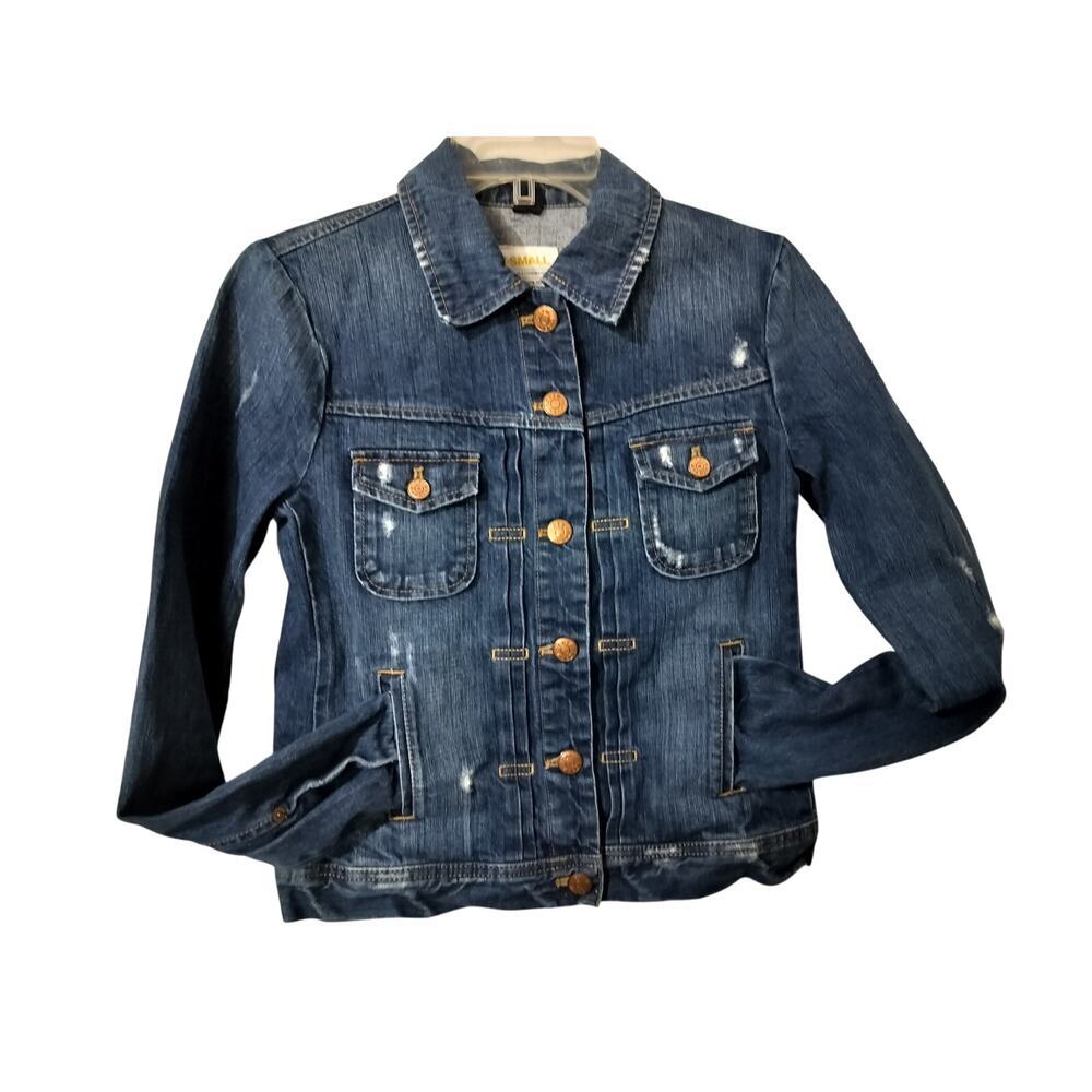 3510) J. Crew Denim Button Down Long Sleeve Jacket Size XS - Picture 2 of 8